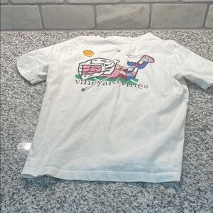 Vineyard Vines Kids White Tee with Colorful Graphic